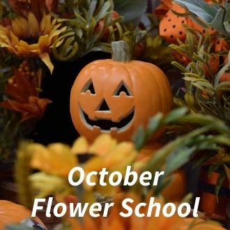 Learn How To Make an Autumn Halloween Themed Flower Arrangement - Liverpool Flower School